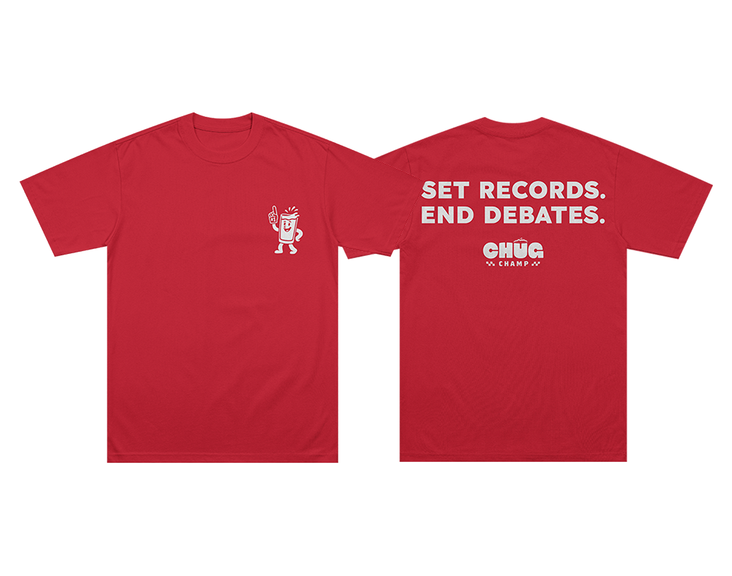 Set Records Tee – Chuggie Red