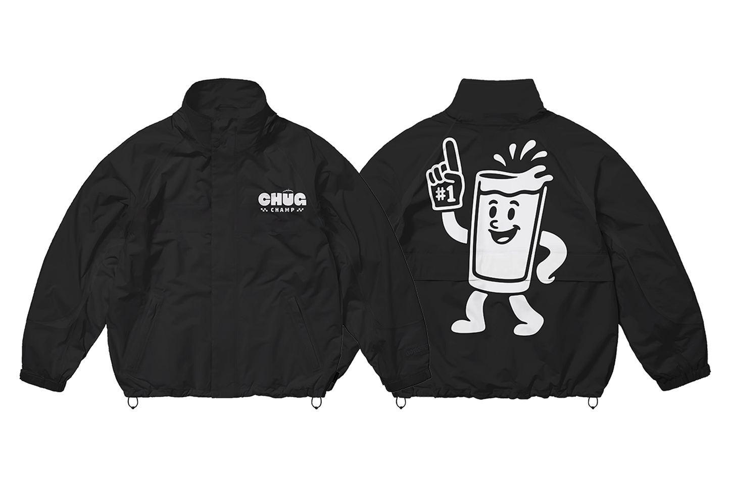 Classic Campus Windbreaker – Blackout – Limited Winter Collection